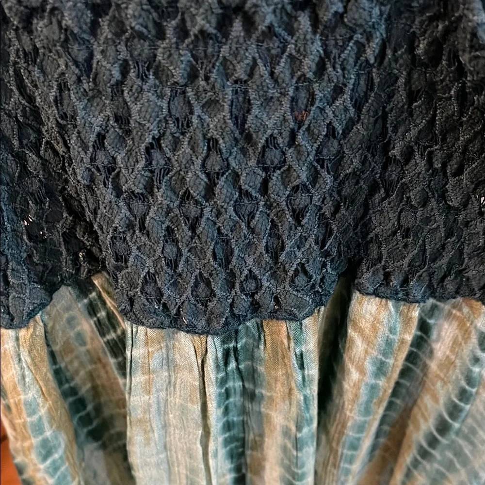 Free People Hunter Green Lace Mini Dress - Picture 6 of 7